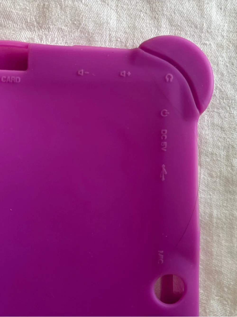 Purple Kid-Friendly Silicone Tablet Case - Durable Protective Cover